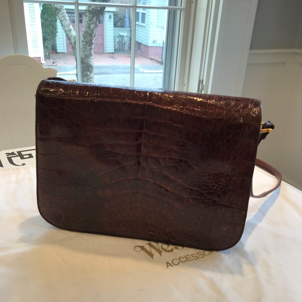 Alligator Shoulder Strap Bag.